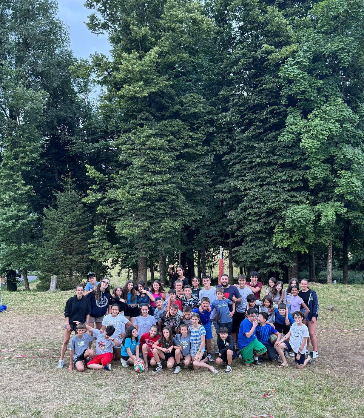 Il gruppo del Summer Camp della Pallavolo C9