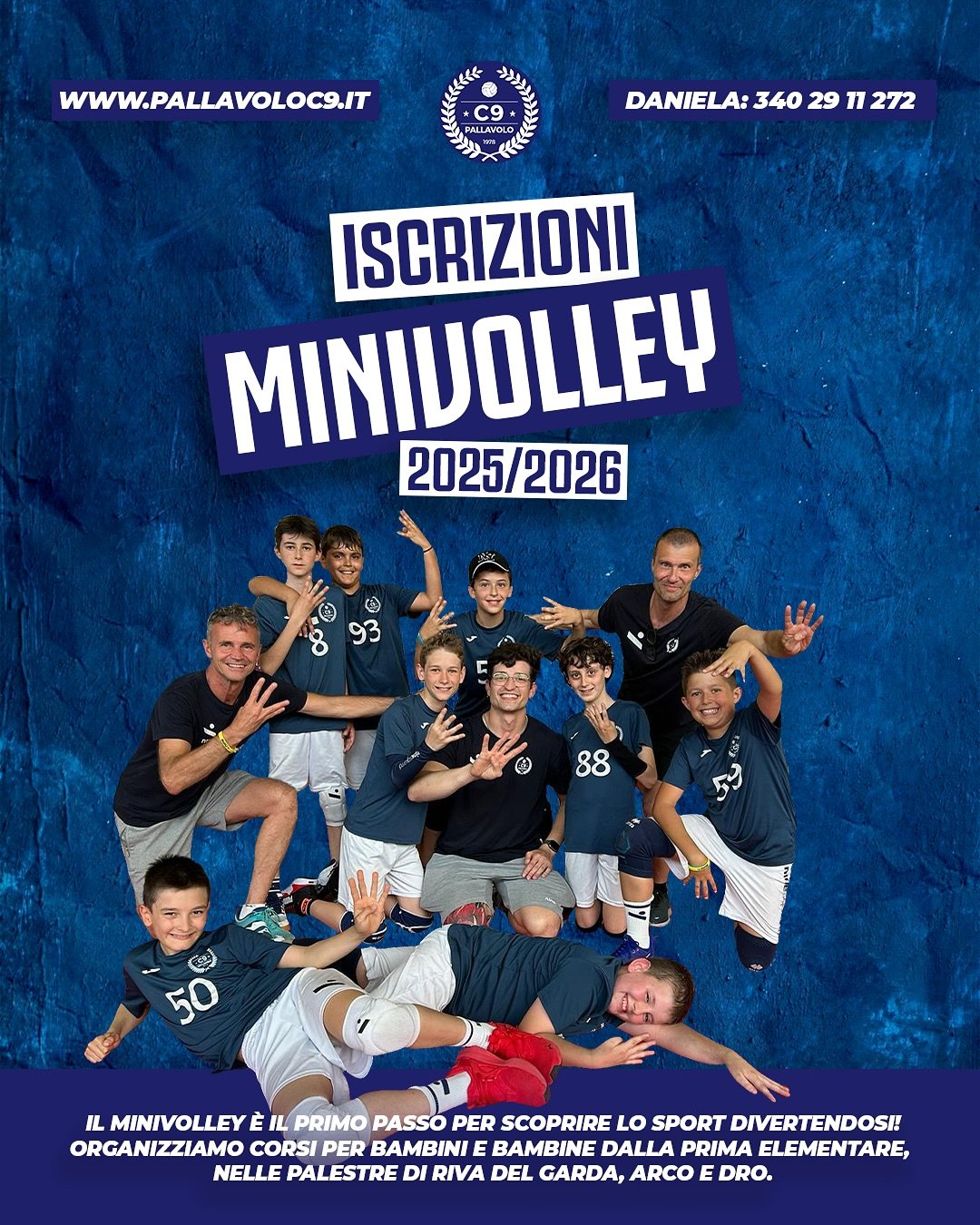 Locandina iscrizioni Minivolley 2025/2026